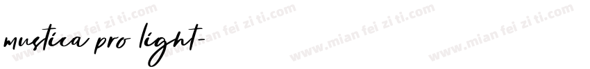 mustica pro light字体转换